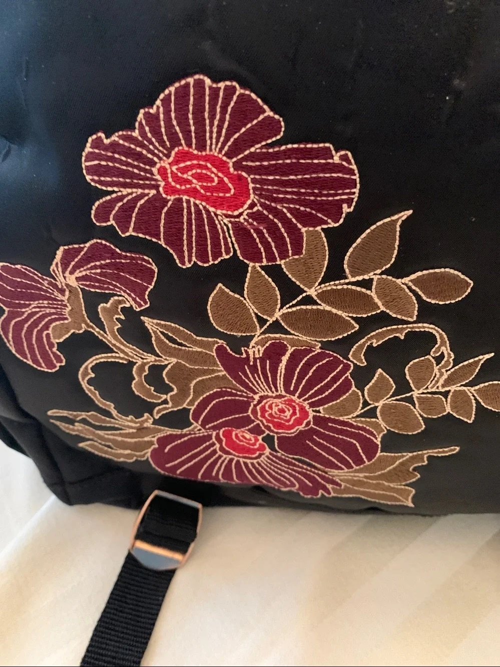 FILA Floral Embroidered Tote